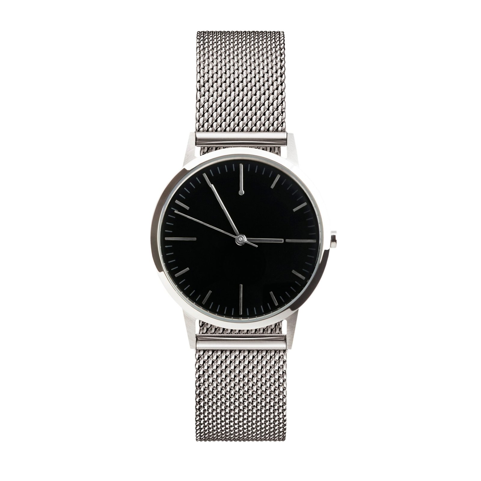 fte3210_-_Silver_Black_Dial_-_Mesh_Milanese_Watch